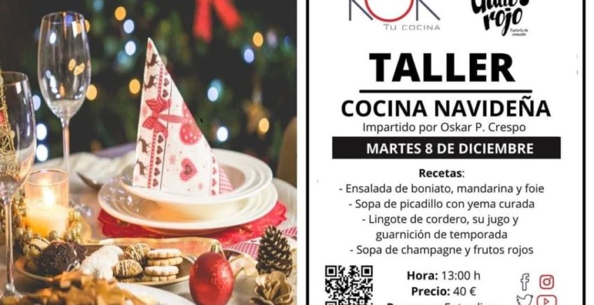 Taller de cocina navideña KOK+El Gallo Rojo