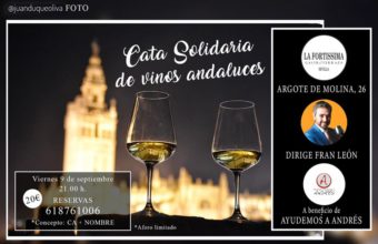 Cata solidaria de vinos andaluces Gastroterraza La Fortíssima