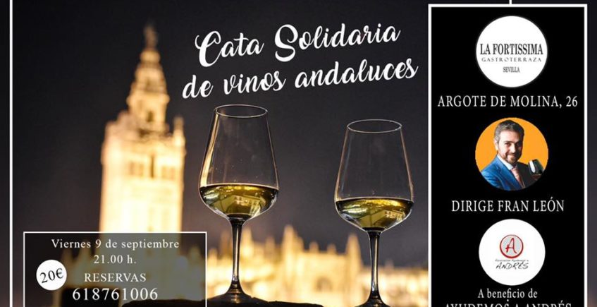 Cata solidaria de vinos andaluces Gastroterraza La Fortíssima