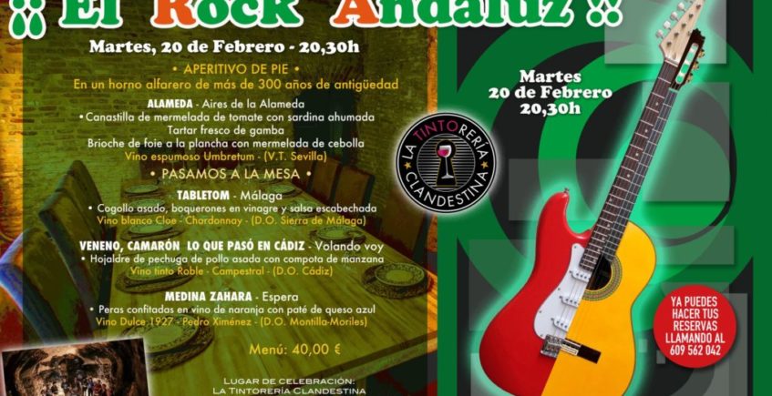 Cata dedicada al rock andaluz en La Tintorería Clandestina