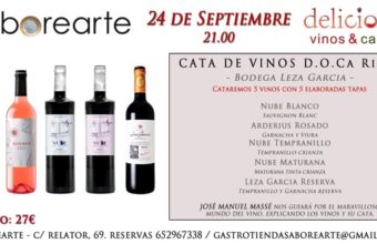 Cata de vinos D.O CA Rioja en Saborearte