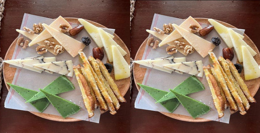 La tabla de quesos de Abacería La Jumoza