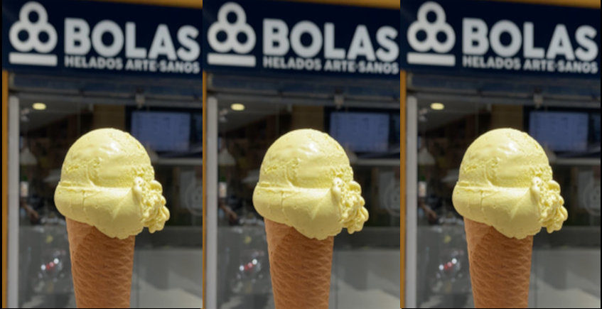 Los helados de Heladería y Pastelería Bolas