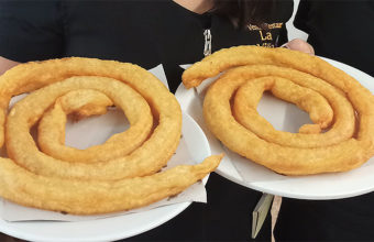 Los churros de rueda del restaurante Venta La Viña