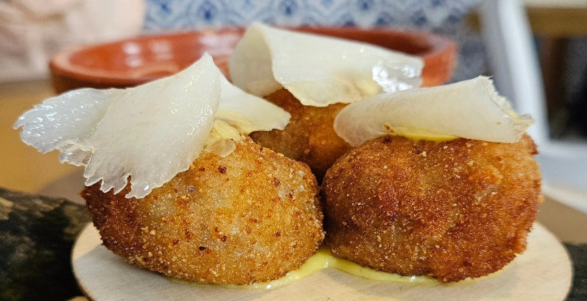 Las croquetas del puchero de Enea Restaurante