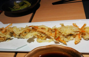 Las cocochas de merluza en tempura del Restaurante Hiyoki