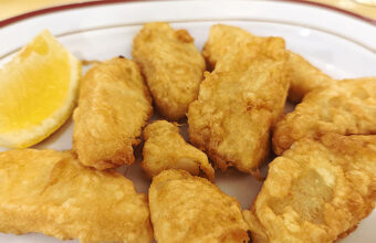 El morrillo de bacalao rebozado de La Montanera