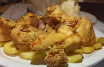 El pollo frito del Restaurante Salmedina
