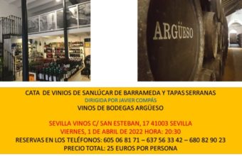 Cata de vinos de Sanlúcar de Barrameda y tapas serranas