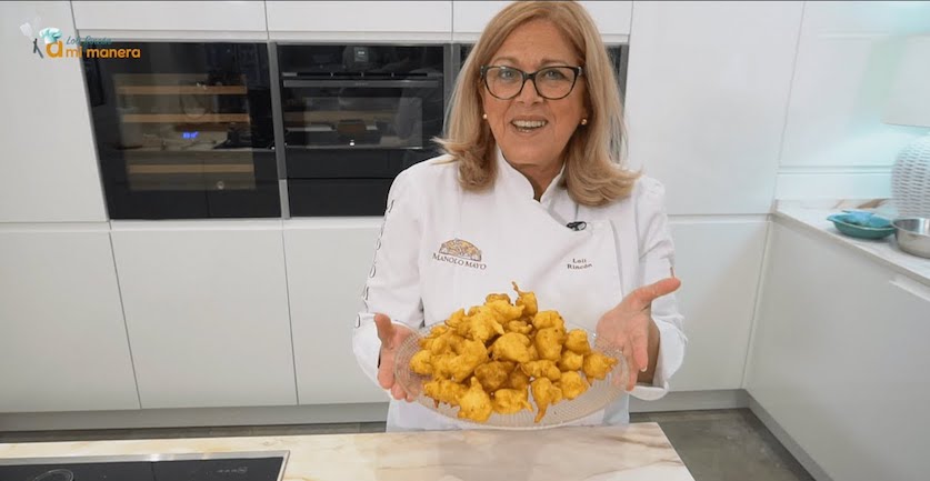 Vídeo receta: Buñuelos de bacalao de Loli Rincón (Restaurante Manolo Mayo)