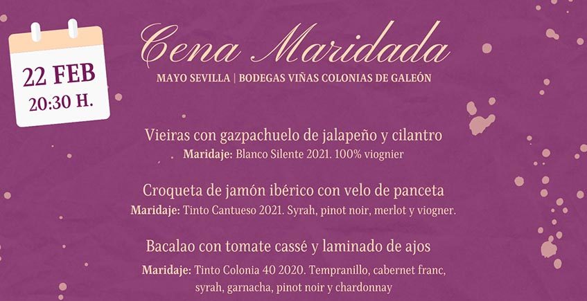 Cena Maridada en Mayo Sevilla