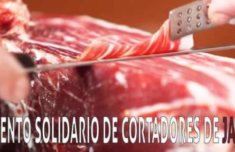 Evento solidario de cortadores de jamón en Estepa