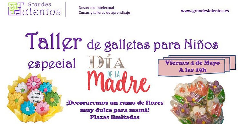 4 de mayo: Taller de galletas para niños por el Día de la Madre en Espartinas