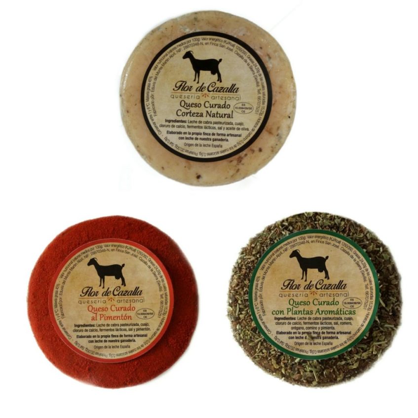 La web ofrece paquetes o lotes de algunas de las especialidades de estos quesos cazalleros. Foto cedida por el establecimiento