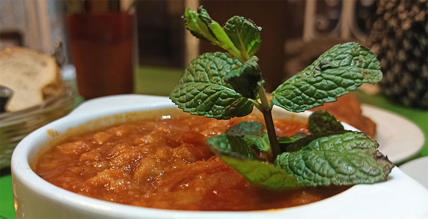 La sopa tomate del bar Patronas