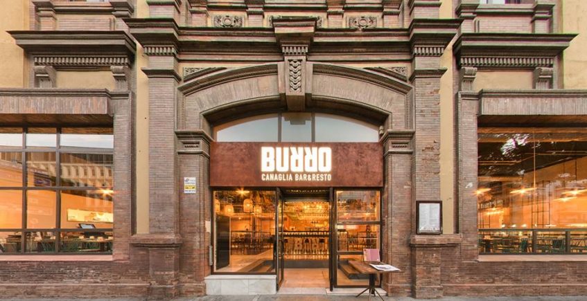 El primer restaurante de Burro Canaglia abrió en la antigua fábrica de La Casera en Nervión. Foto cedida por el establecimiento