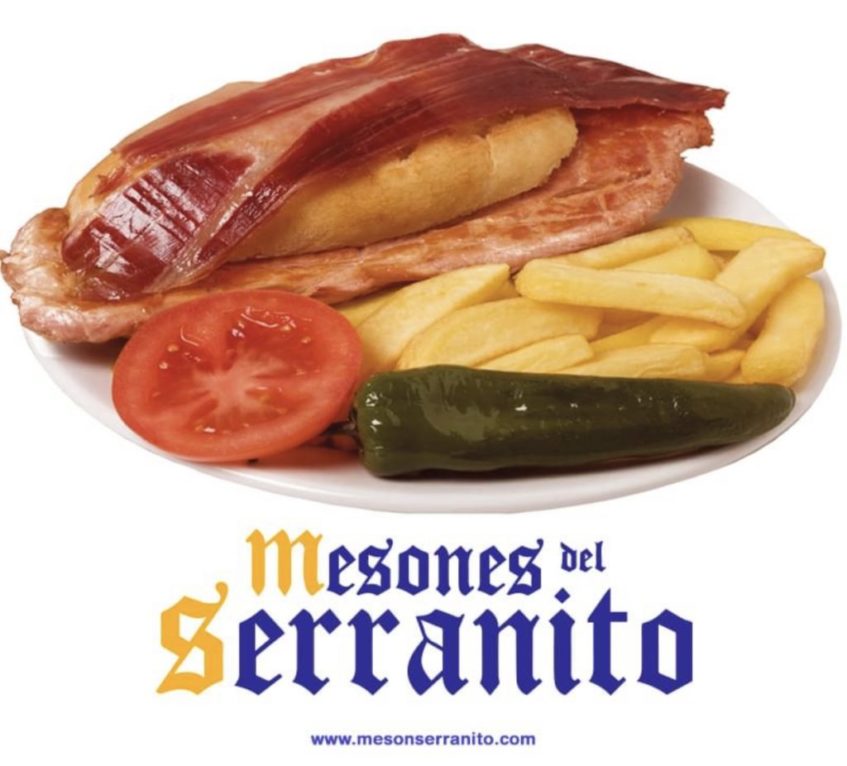 El grupo Mesón del Serranito registró en los años 80 el nombre de este popular bocadillo sevillano. Foto cedida por el establecimiento