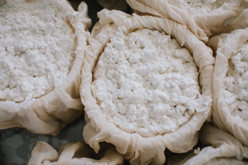 Los quesos de Once Grados se elaboran artesanalmente con leche cruda de cabra florida de la Sierra Norte. Foto cedida por la quesería