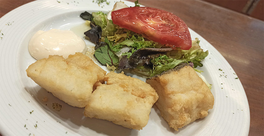 El bacalao frito del restaurante El Cairo